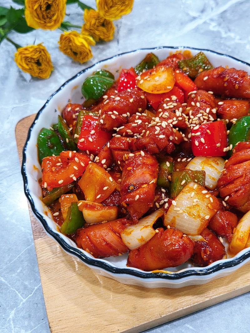 소세지야채볶음 레시피 쏘야볶음 소스 맛있게 만드는법