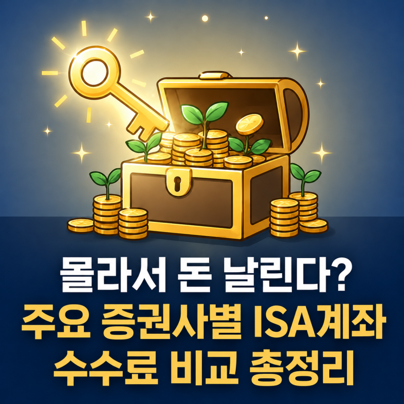 몰라서 돈 날린다? 주요 증권사별 ISA계좌 수수료 비교 총정리