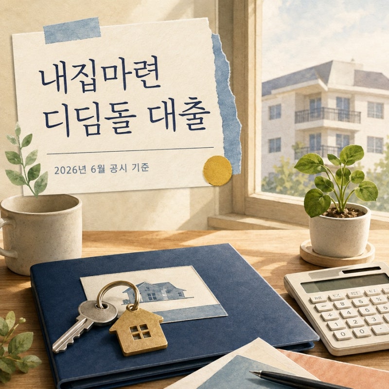 2026년 6월 공시 기준 내집마련 디딤돌 대출 총정리｜조건·금리·한도·신청방법