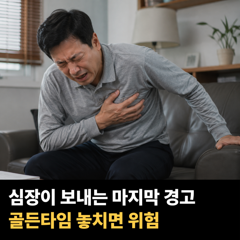 급성심근경색, 응급실 의사들이 가장 먼저 묻는 증상 5가지
