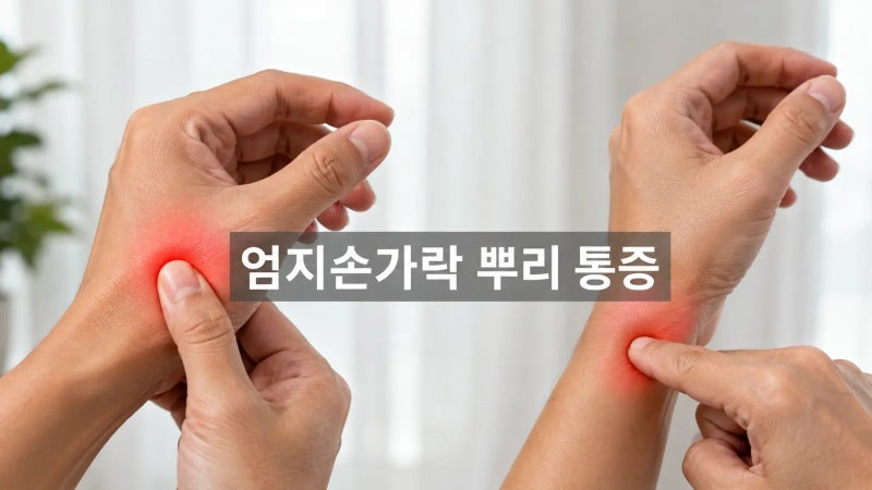 병뚜껑 돌릴 때 찌릿한 엄지손가락 뿌리 통증, CMC 관절염일까?