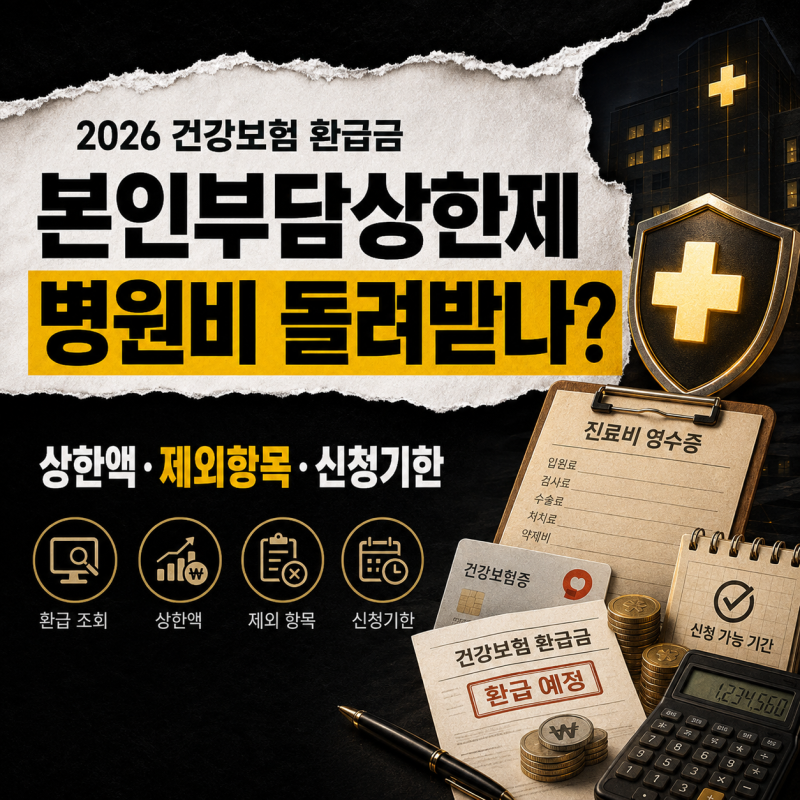 2026 본인부담상한제 환급 조회 | 건강보험 병원비 신청방법·환급시기