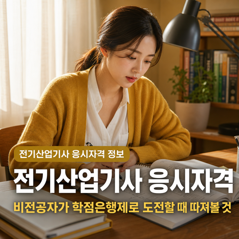 전기산업기사 응시자격, 비전공자가 학점은행제로 도전할 때 따져볼 것