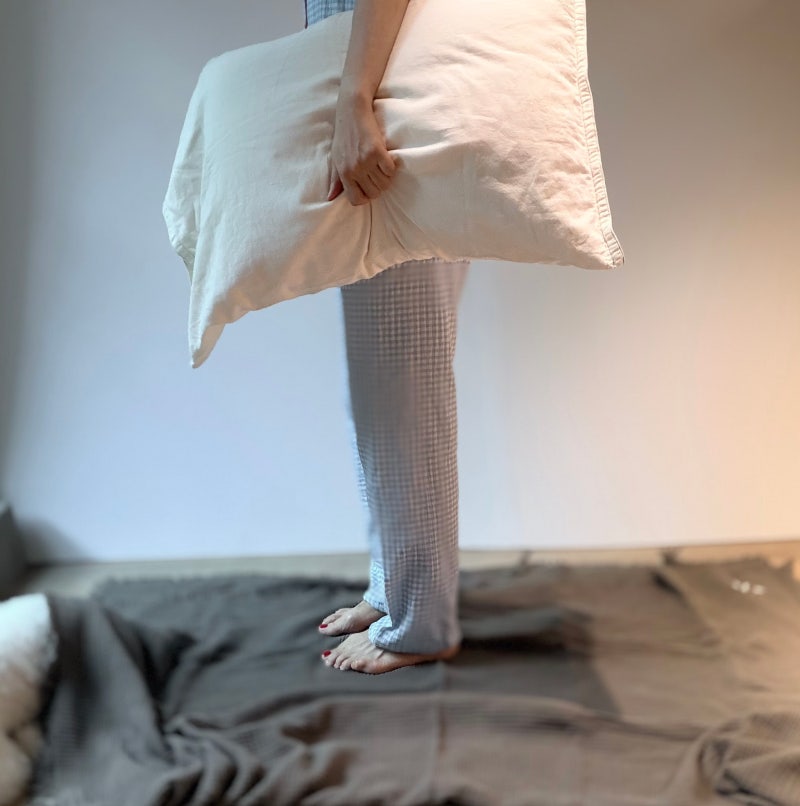 8.03 AIRPLANT Cloud Cotton Gauze Pillow Cover클라우드 코튼 소창 베개커버
