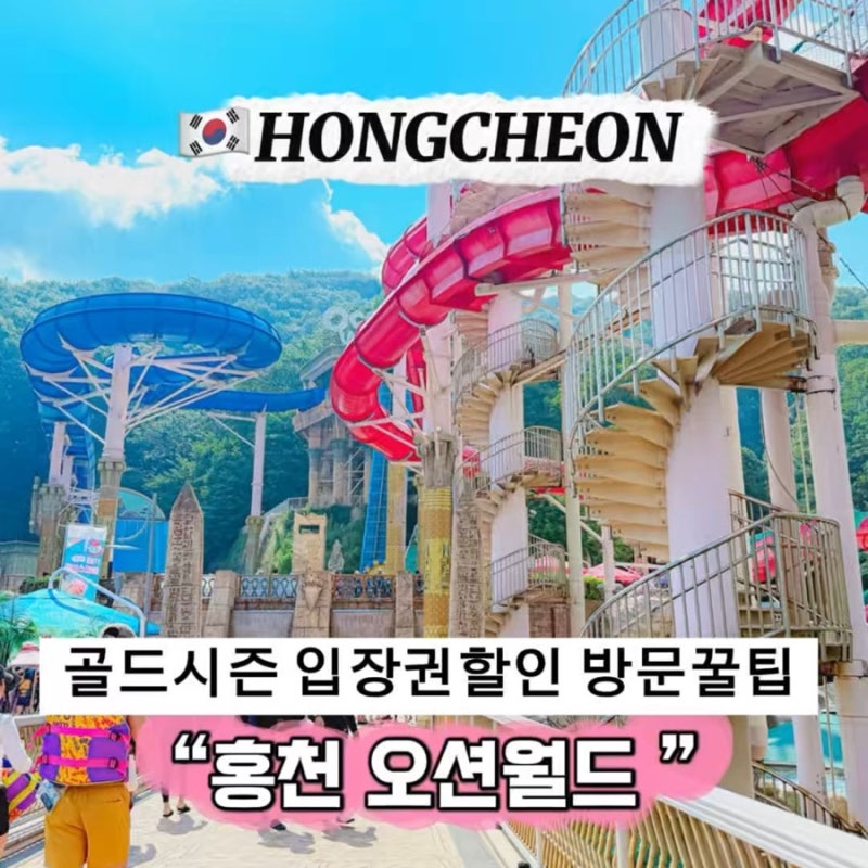 8월 가기 좋은 홍천 오션월드 오전 오후 웨이팅 골드시즌 할인 입장권 티켓 정보 방문 후기