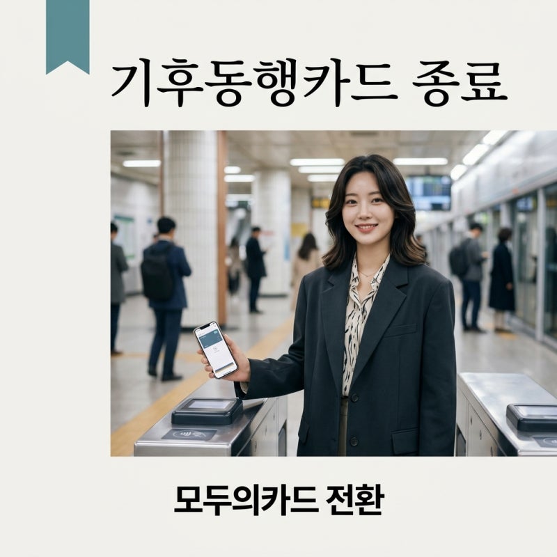 기후동행카드 종료 및 전환 가이드: 9월 1일 모두의카드 환급 혜택과 신청 방법