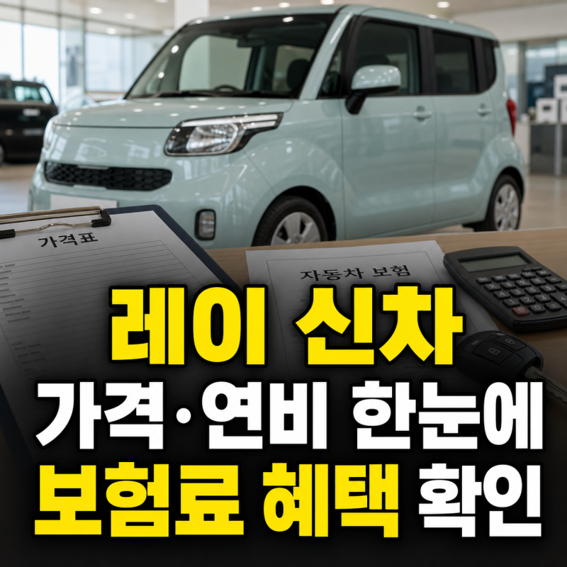 레이 신차 가격표 제원 연비 풀옵션과 보험료 혜택 종합 정리
