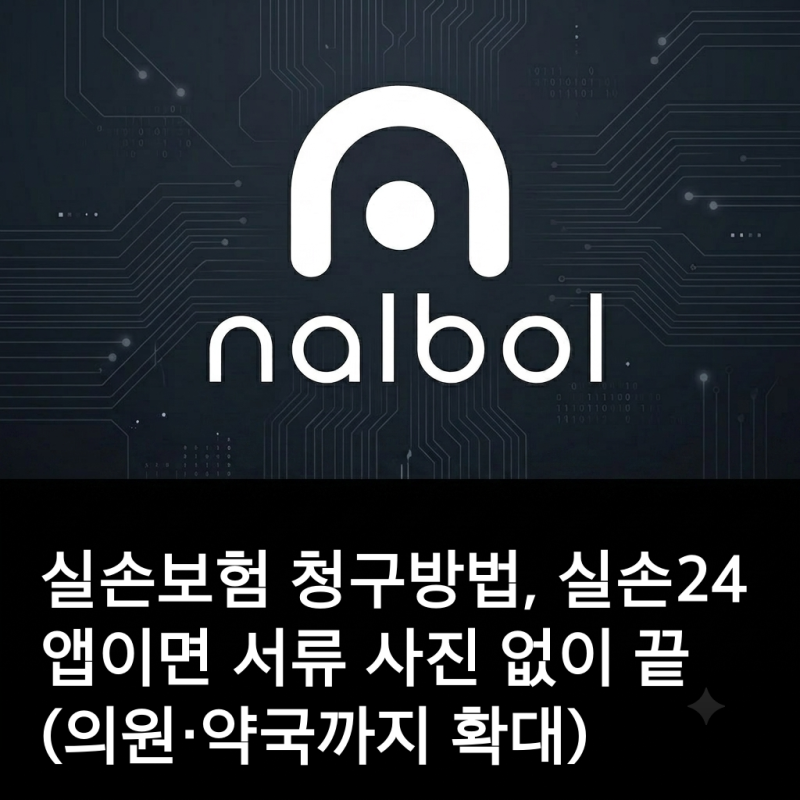 실손보험 청구방법, 실손24 앱이면 서류 사진 없이 끝 (의원·약국까지 확대)