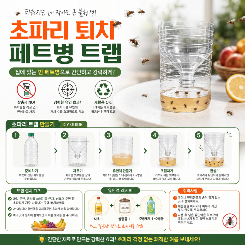 초파리 트랩 만들기 페트병