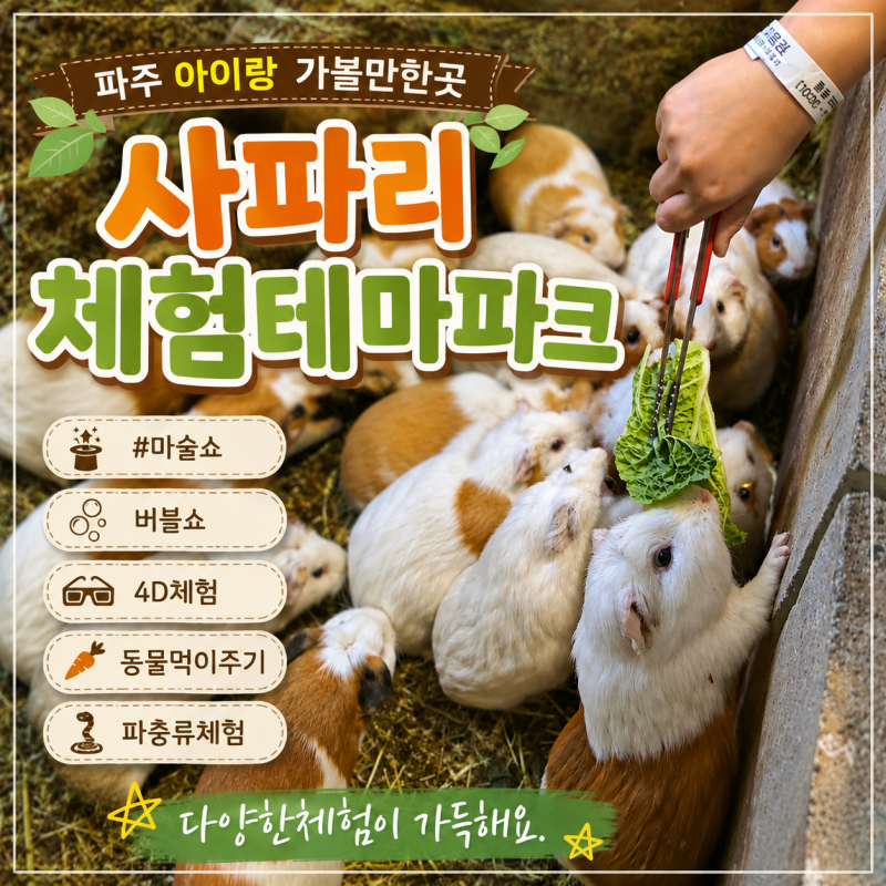 파주 동물원 사파리체험테마파크 , 경기도 아이랑 가볼만한곳 추천