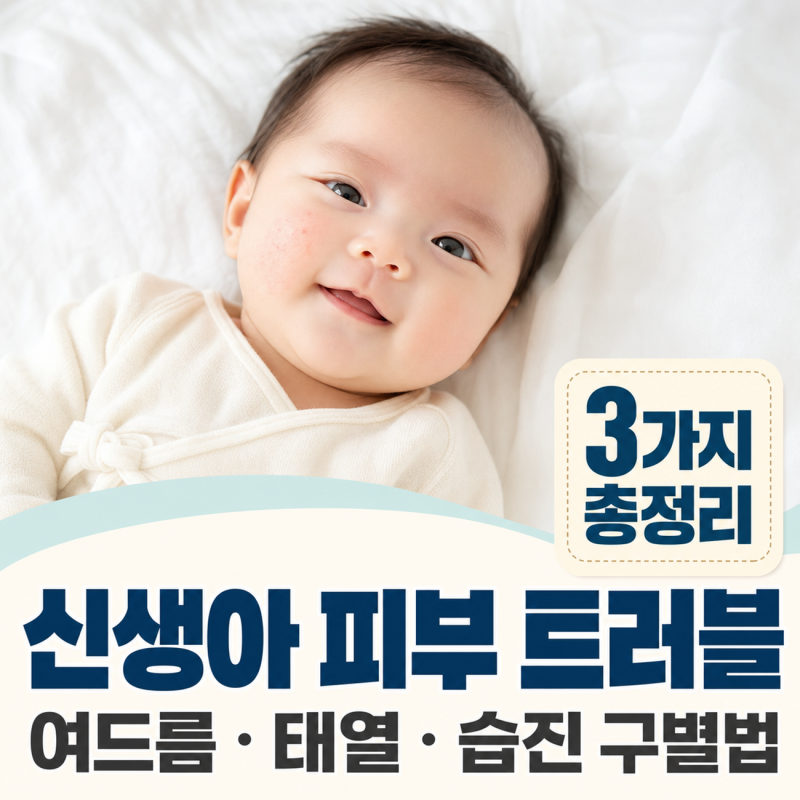 신생아 여드름 태열 습진 구별법 3가지 총정리