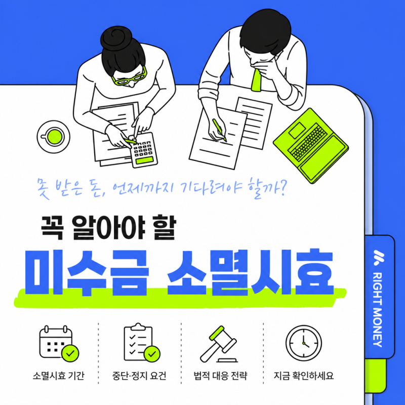 미수금 소멸시효 얼마나 될까요? 3년·5년·10년 총정리와 시효 연장 방법