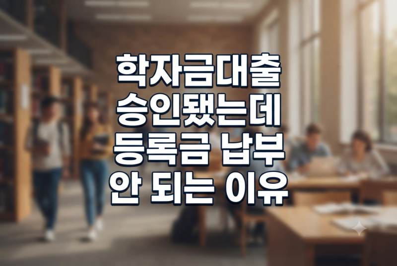 학자금대출 승인됐는데 등록금 납부 안됨｜실행 버튼·수납원장 미등록 해결