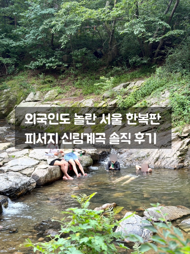 외국인도 놀란 서울 한복판 피서지 신림계곡 솔직 후기, 주차 꿀팁 준비물까지