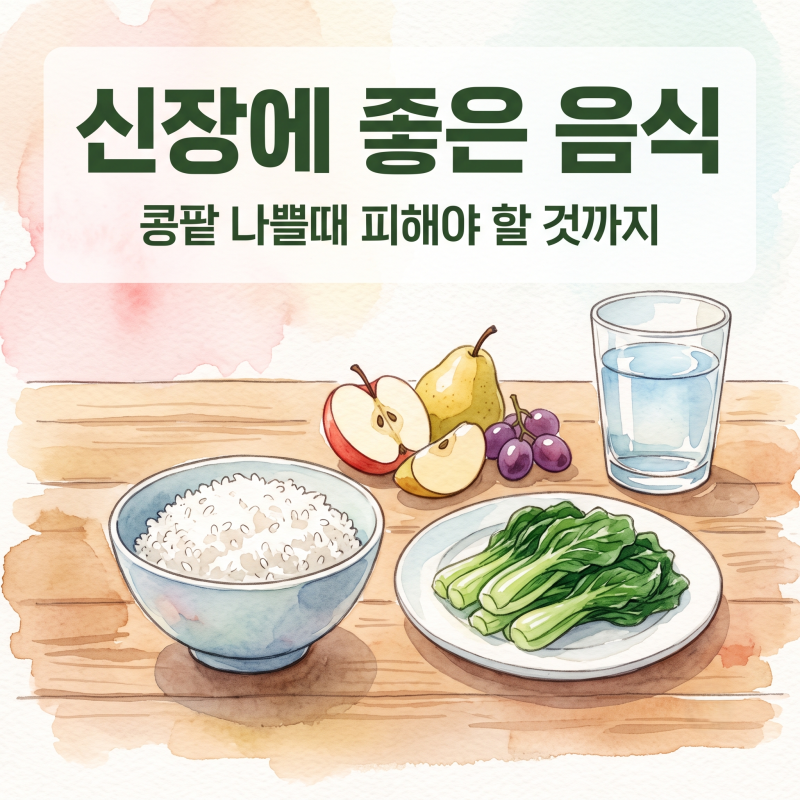 신장에 좋은 음식, 콩팥 나쁠때 피해야 할 음식까지