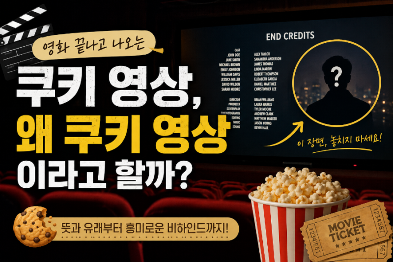 영화 끝나고 나오는 '쿠키 영상', 왜 '쿠키'라고 부를까?