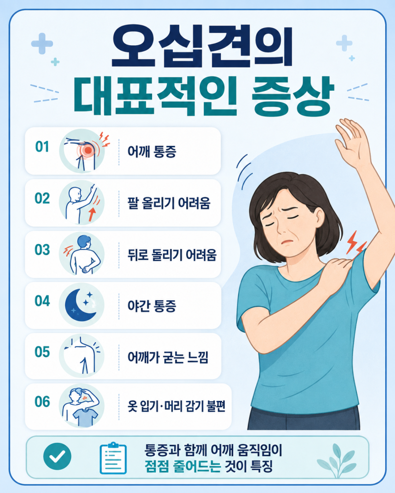 오십견(유착성 관절낭염) 증상과 원인, 치료 및 운동 방법 총정리