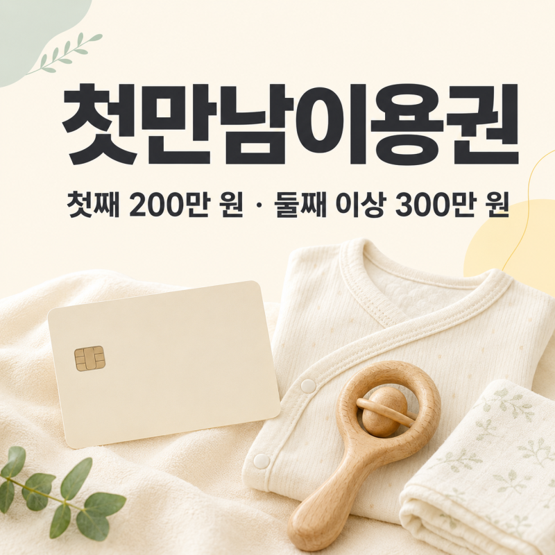 2026 첫만남이용권 지급일은 언제? 200만 원·300만 원 사용처와 신청 방법