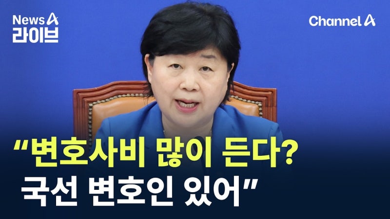 서영교, 형소법 비용 부담에 "국선변호인 있다" 논란! 프로필 고향 학력 나이