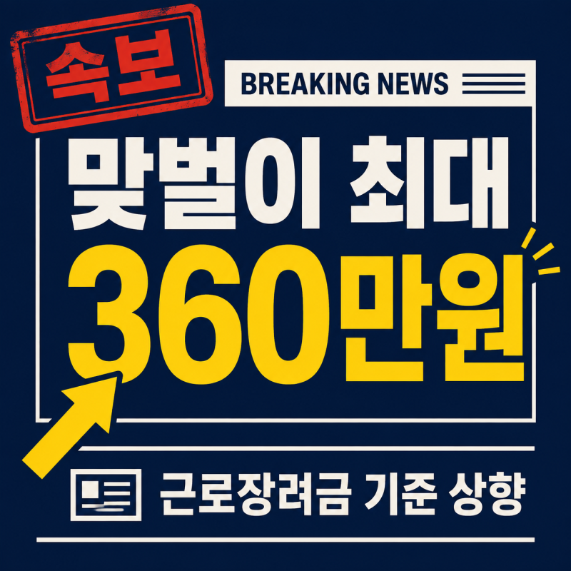 근로장려금 맞벌이 기준 상향, 최대 360만 원 받는다