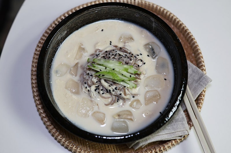 콩국수 콩물 만들기 레시피 백태 콩국수 만드는법