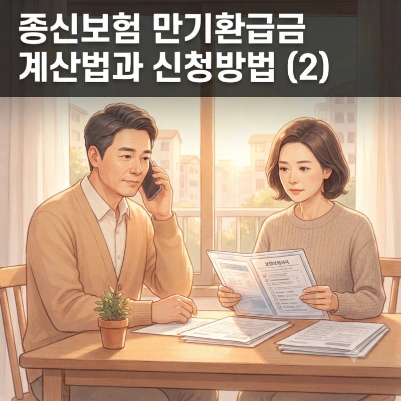 종신보험 만기환급금 계산법과 신청방법 (2)