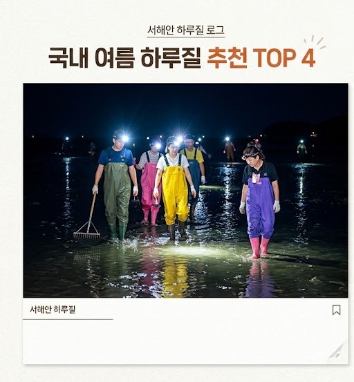국내 여름 해루질 추천 TOP 4 | 물때, 준비물, 안전 수칙 총정리