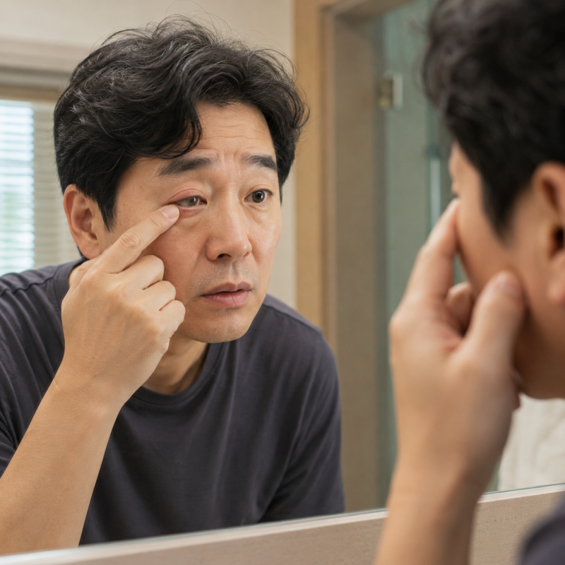 다래끼 초기증상, 눈꺼풀 콕콕 쑤실 때 첫 대처법