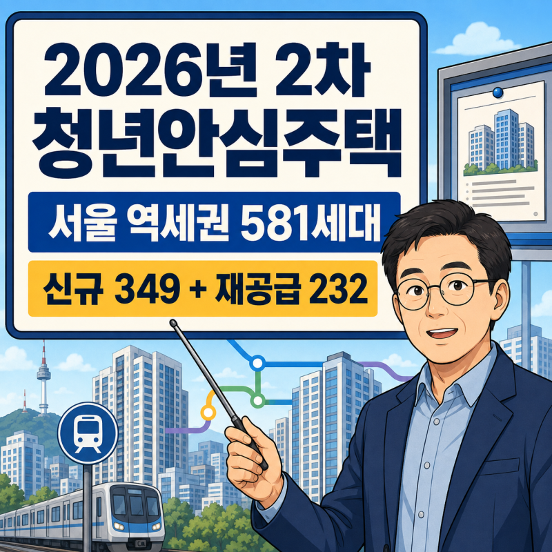 [SH]2026년 2차 청년안심주택(공공임대) 입주자 모집공고