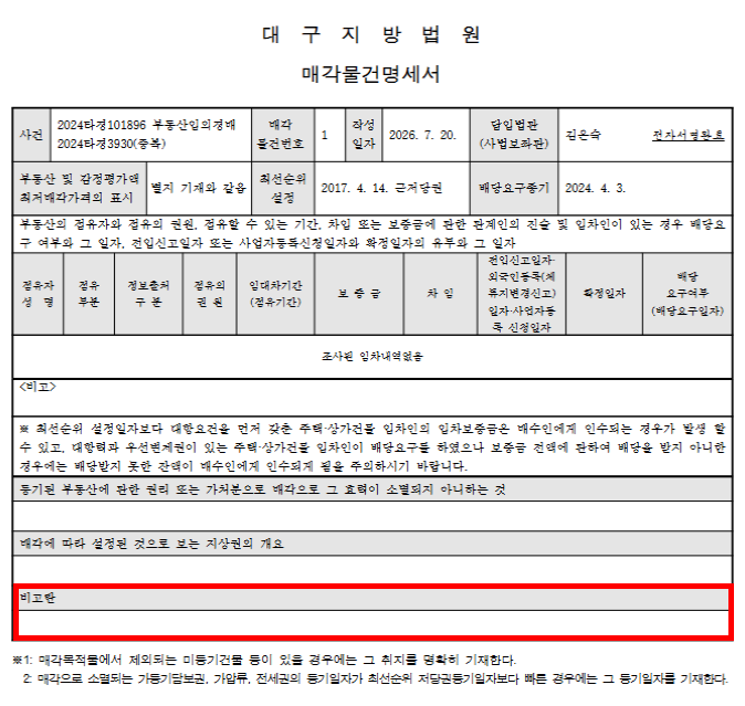대구 침산동 아파트 경매 롯데캐슬오페라 3억대 아파트가 2억대로? 사진 11