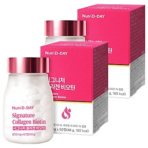 잘 나가는 제품 시그니처콜라겐글루타치온 뉴트리디데이 시그니처 콜라겐 비오틴, 60정, 2개 ....