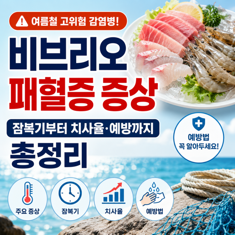 비브리오패혈증 증상, 잠복기부터 치사율·예방까지 한 번에 정리