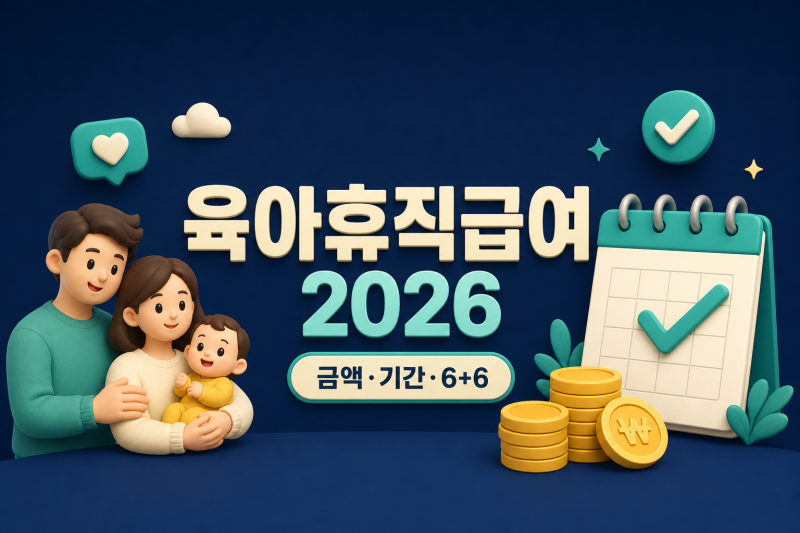 육아휴직급여 신청방법｜2026 금액·기간과 6+6 계산