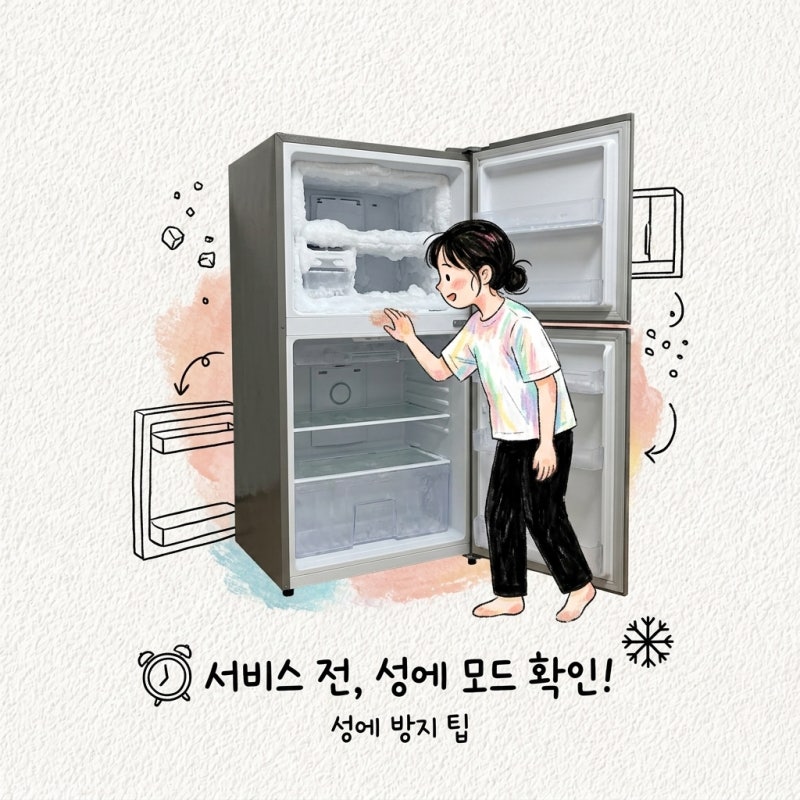 냉장고 성에 제거 서비스 부르기 전 확인할 것 성에제거 기능 모드 사용법과 방지 팁