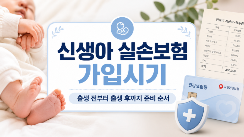 신생아 실손보험 가입시기 언제가 좋을까? 태아 가입부터 출생 후 준비 순서까지