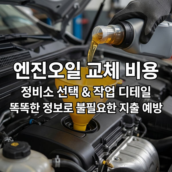 자동차 수리 : 엔진오일 교체 비용, 호갱 탈출하는 실전 절약 꿀팁