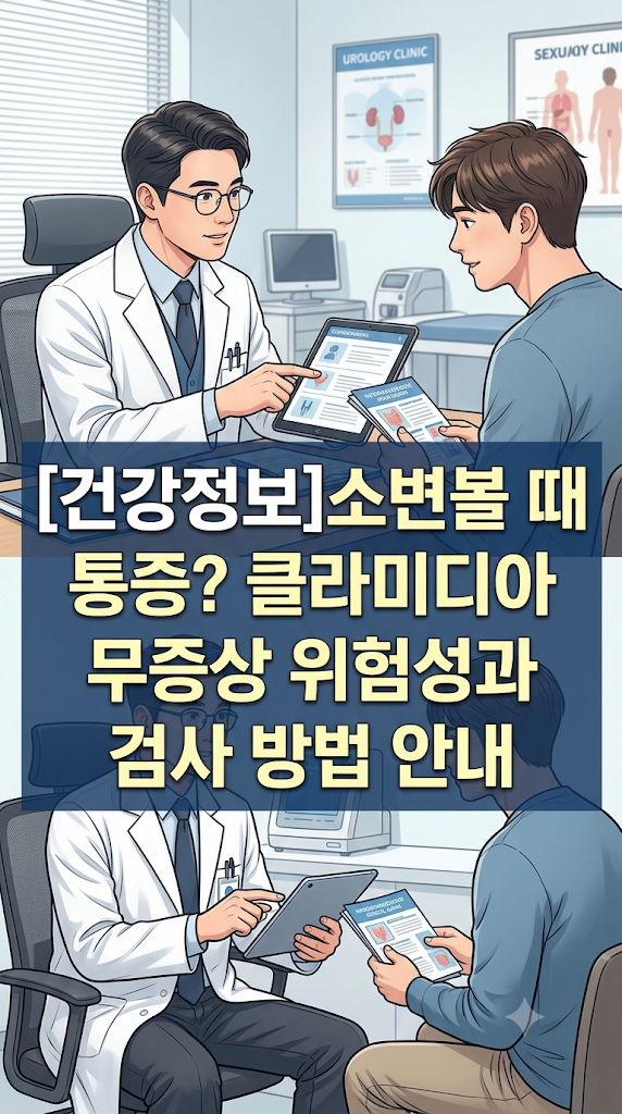 [건강정보]소변볼 때 통증? 클라미디아 무증상 위험성과 검사 방법 안내