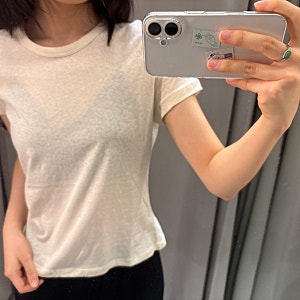 자라 여름 반팔티 추천_코튼반소매티셔츠, 슬림핏반소매티셔츠
