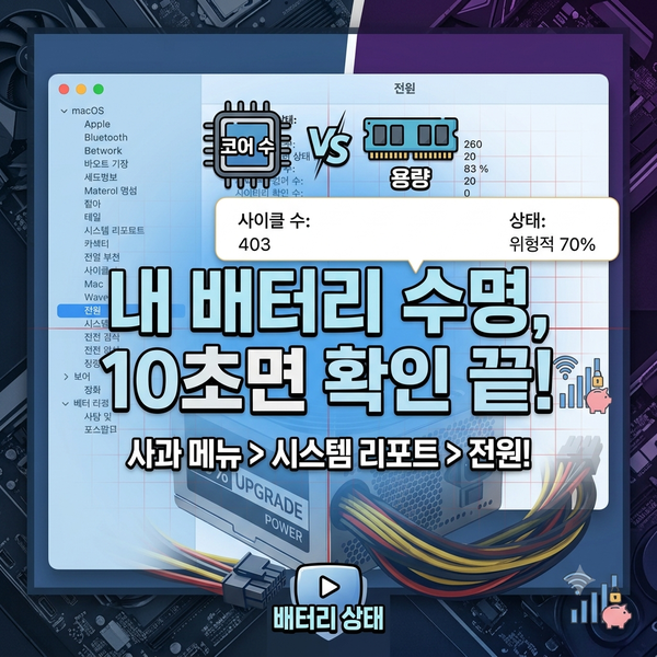 중고 맥북 구매, 배터리 사이클 확인법과 적정 가격 가이드