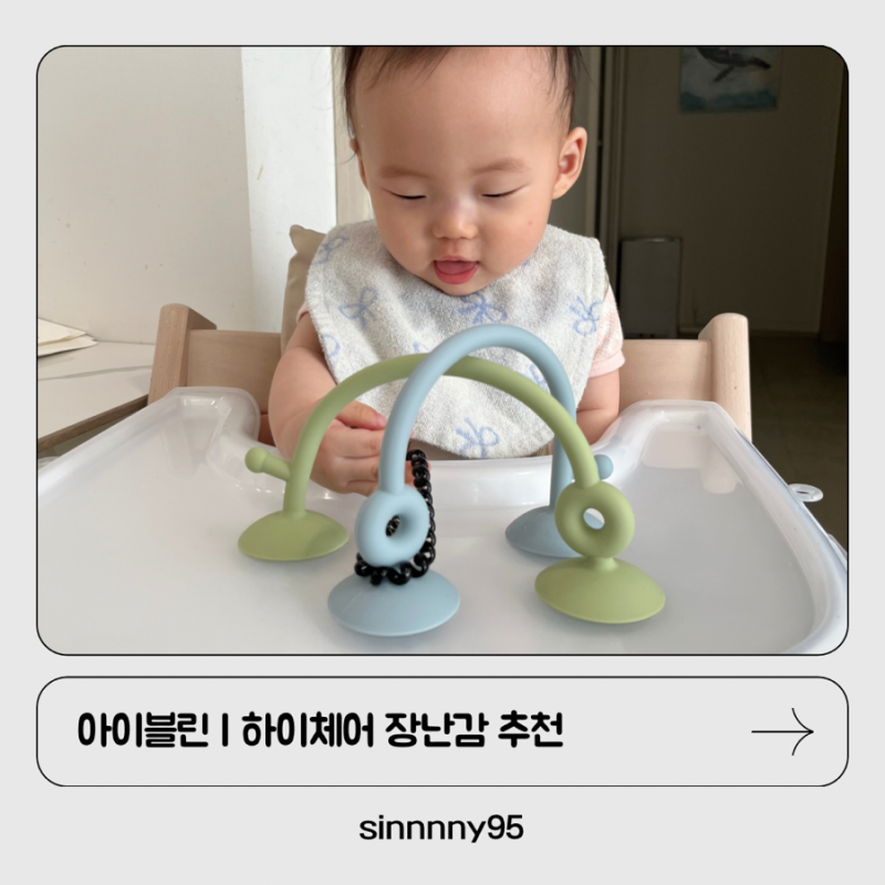 하이체어 장난감 | 아이블린 실리콘 흡착 롤러코스터 후기