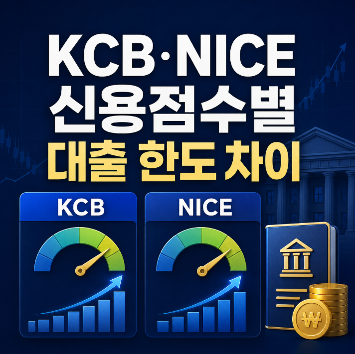 KCB·NICE 신용점수와 대출 한도, 점수가 낮으면 얼마나 줄어들까?