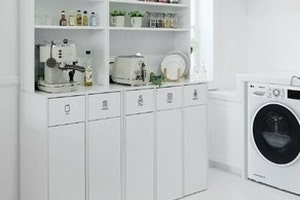 필웰 무노 2칸 분리수거함 상부수납장 세트, 주방 정리 고민 해결할 포인트