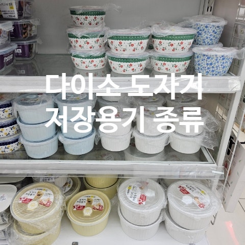 다이소 도자기 저장 용기 종류 가격 전자레인지 용기