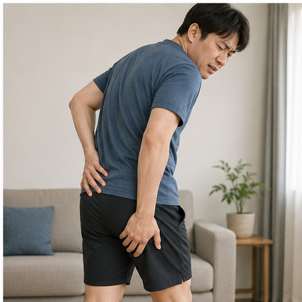 허벅지 뒤쪽 통증 원인 좌골신경통 햄스트링 자가진단 및 병원 가이드