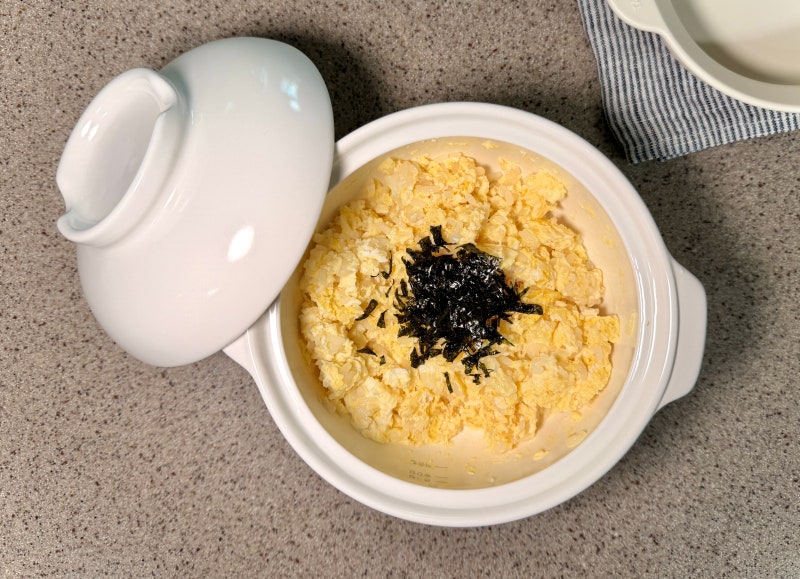 [유아식] 감기로 입맛 없는 아이, 부드러운 연두부 달걀덮밥 한 끼. 5분 완성 레시피!