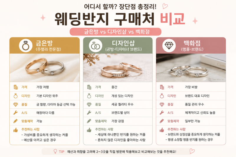 [웨딩반지]대구웨딩반지투어/계약 팁/서울vs대구 비교/ 계약후기/ 금은방vs디자인샵vs백화점 ....