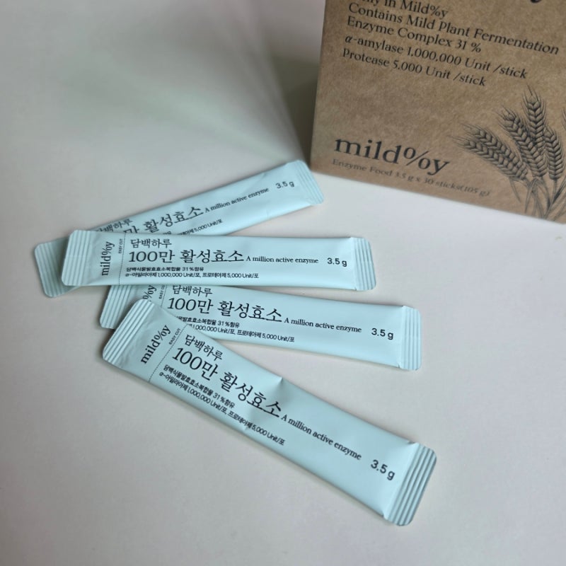 담백하루 100만 활성효소 선택한 이유, 빵순이의 속 편한 소화효소
