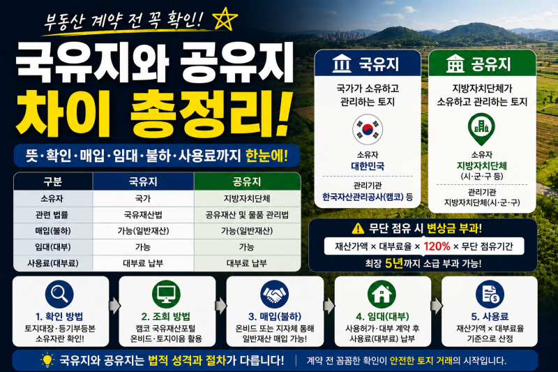 國有地與共有地的差異：從意義到確認、買賣、租賃、撥用、使用費總整理