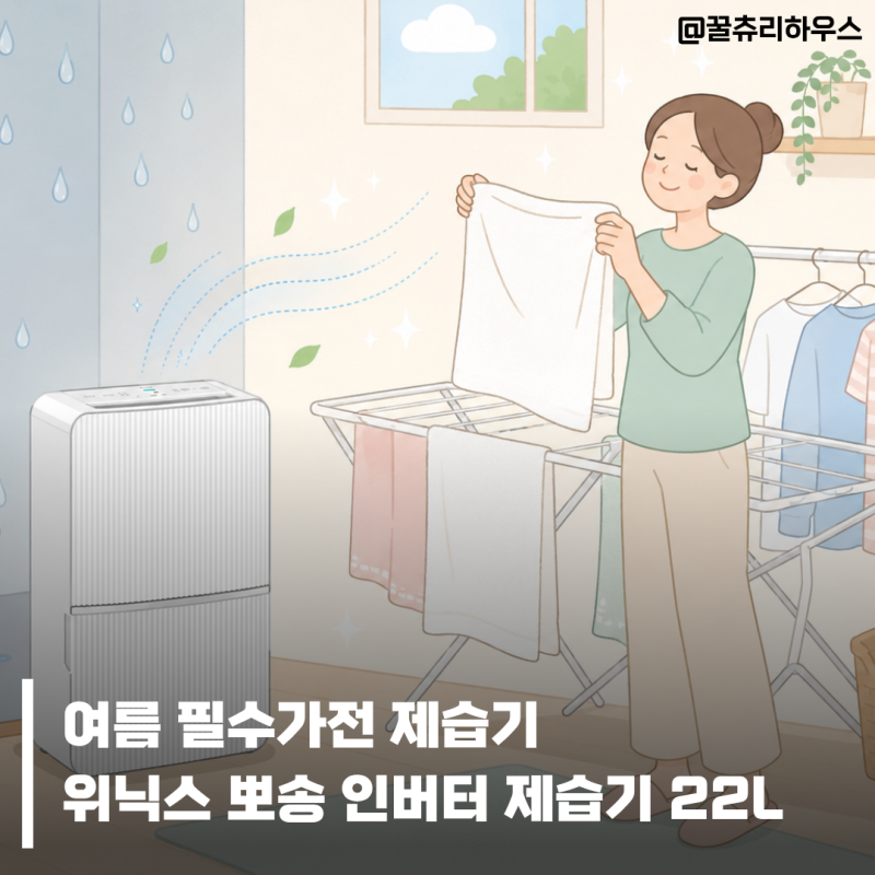 제습기 고르는 법 여름 필수템 위닉스 뽀송 22L