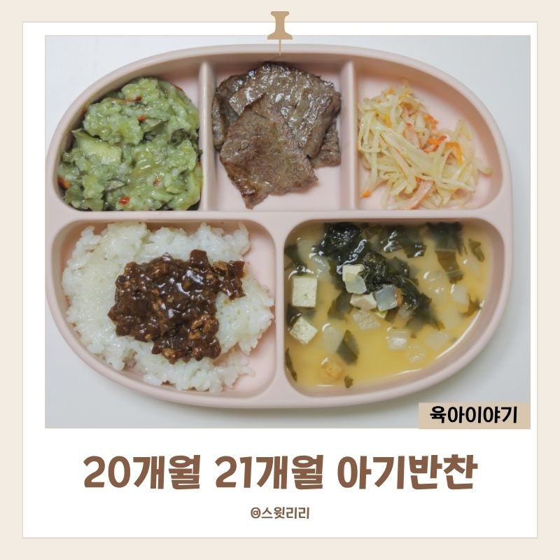 20개월 21개월 돌아기 반찬 5구 식판으로 차린 유아식 식단 레시피 모음